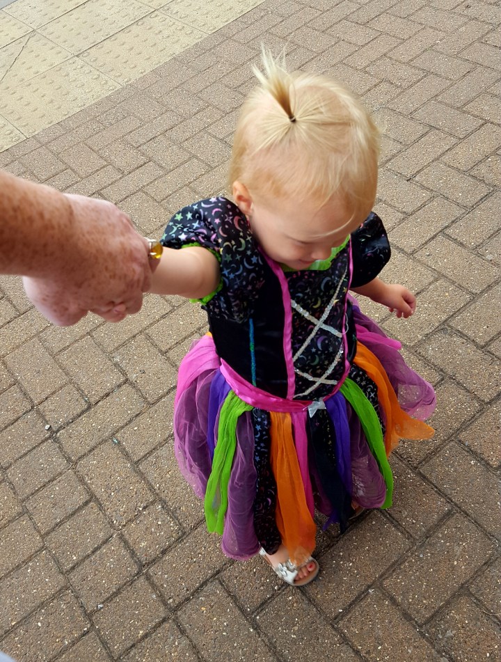 "Toddler in witches costume" "make people smile" "be happy" "happy" "4FreckledFaces" "smile"