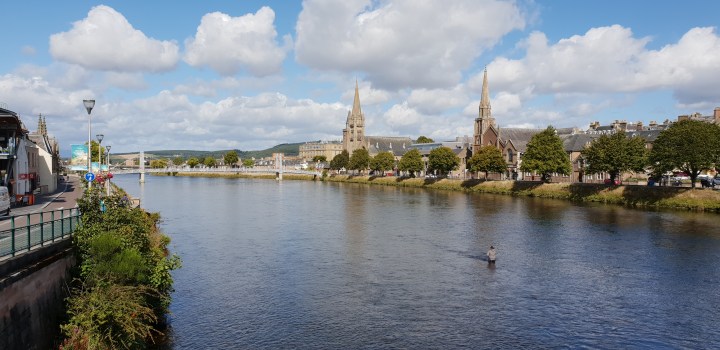 Inverness. Scotland. City on a river. 4 Freckled Faces.