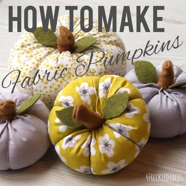 How to Make Fabric&nbsp;Pumpkins