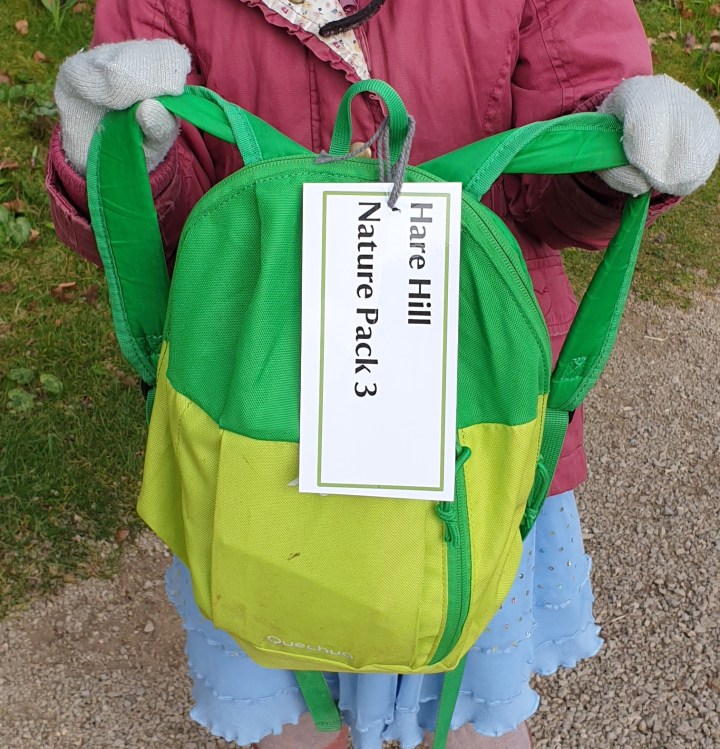National Trust. Hare Hill. Explorer backpack. 4 Freckled Faces.