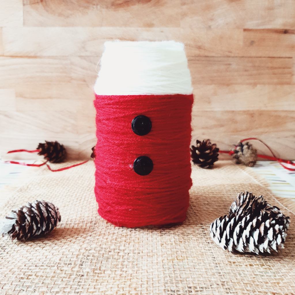 Christmas jar. Santa jar. 4 Freckled Faces. Christmas decorations. homemade christmas.